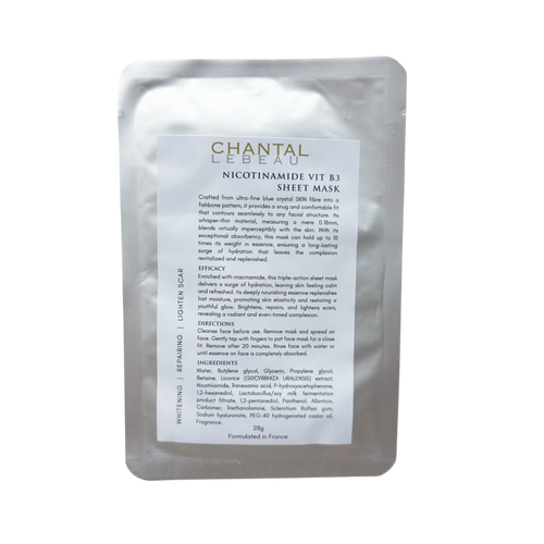 Nicotinamide (Vit B3) Sheet Mask | Chantal Lebeau